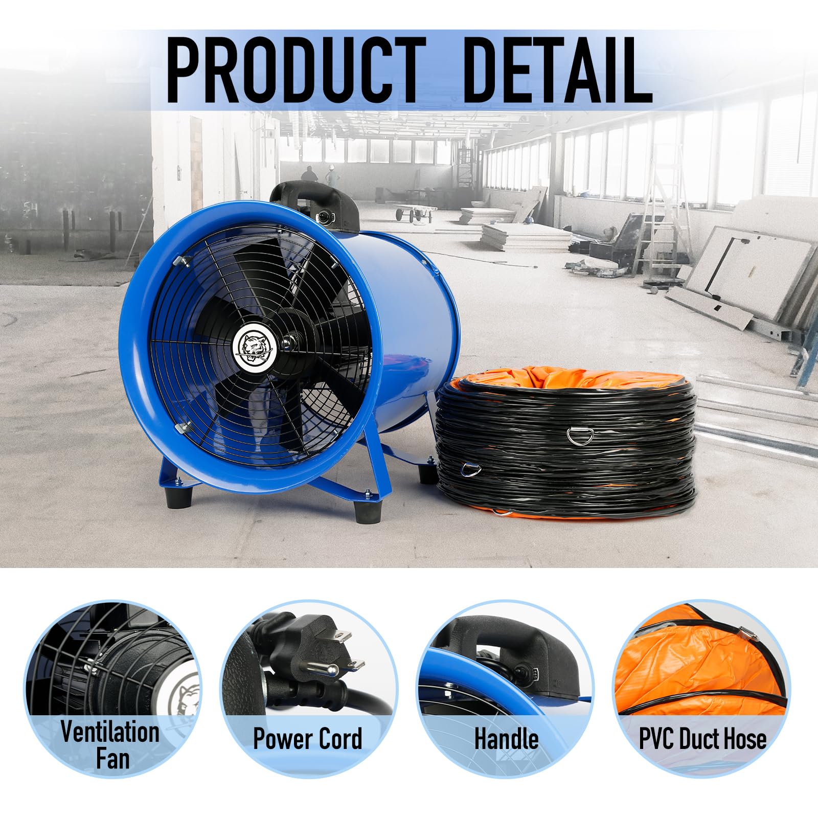 product detail of 12 Inch Exhaust Axial Fan