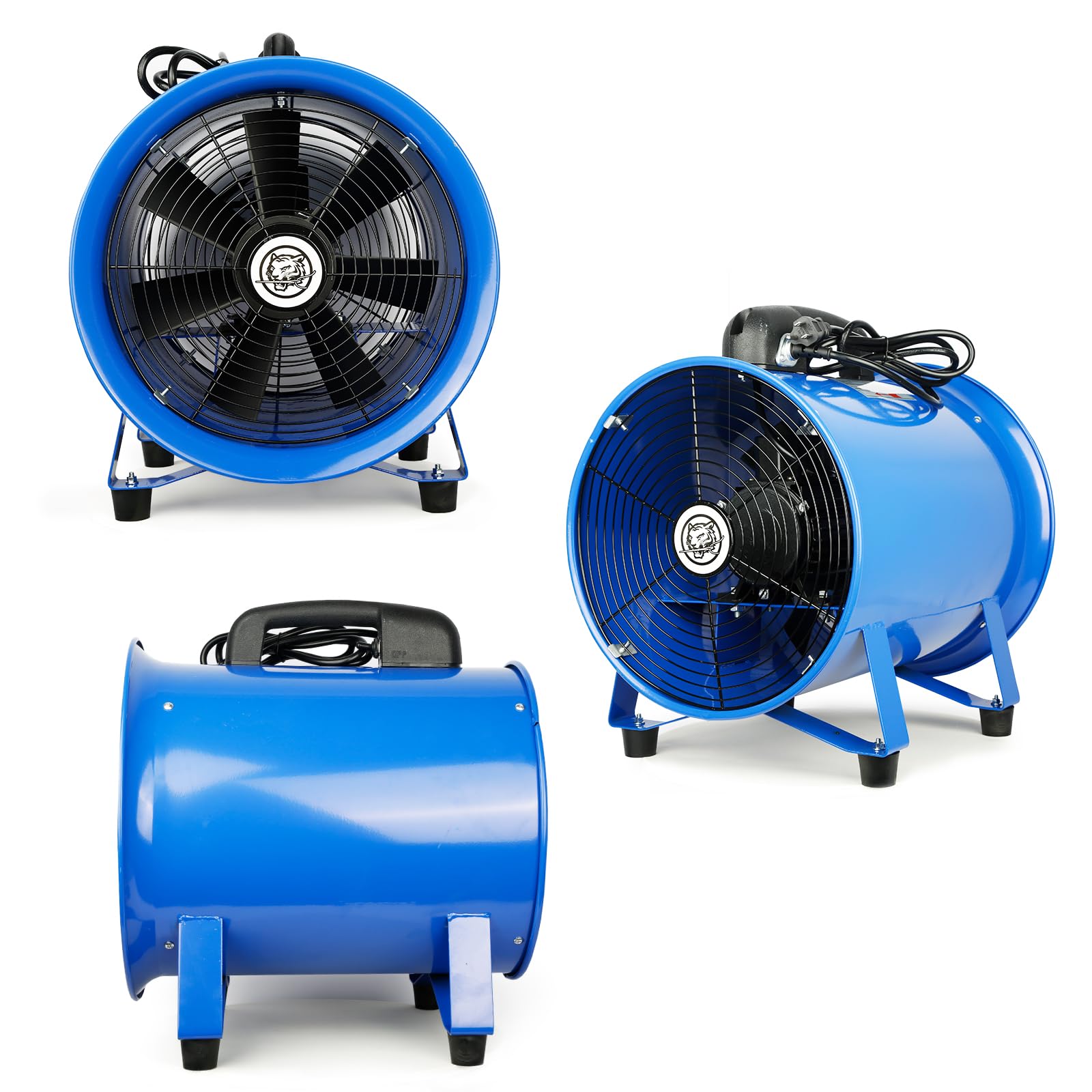 three sides of 12 Inch Exhaust Axial Fan