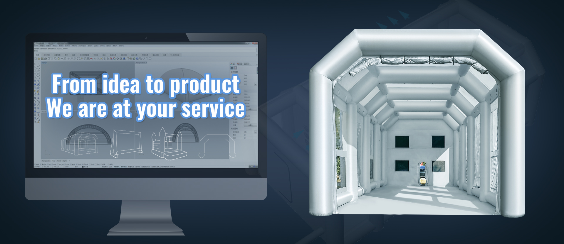 customized service banner
