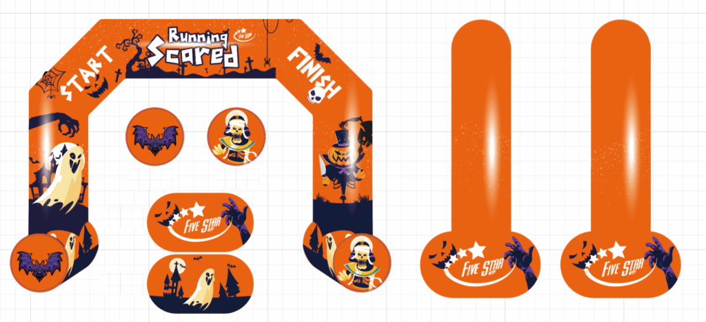 Custom Halloween Inflatable Arch 15 x 11.2ft with Powerful Blower - Sewinfla Official Online Store
