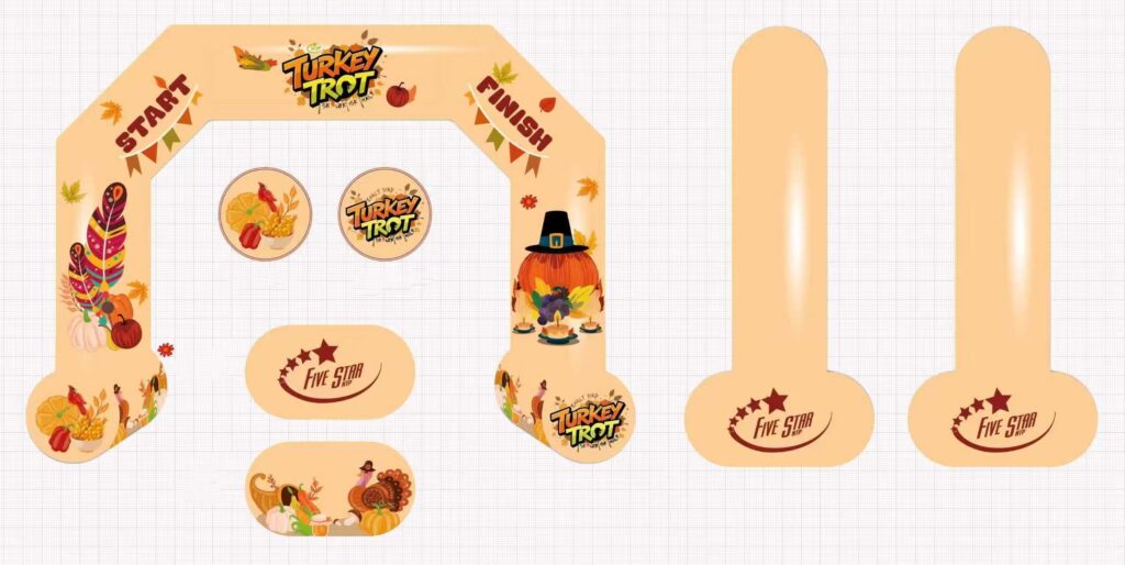 Custom Thanksgiving Inflatable Arch 15 x 11.2ft with Powerful Blower - Sewinfla Official Online Store