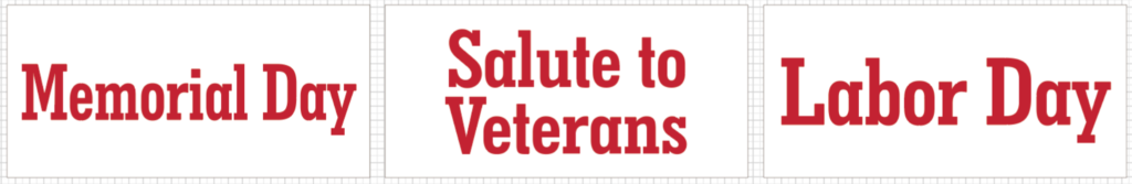Removable Banners with Velcro for Custom 15.2x11Ft Patriotic Arch - Sewinfla Official Online Store